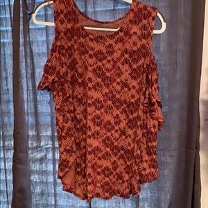 FP open shoulder top